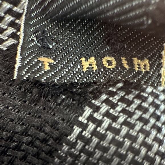 BURBERRY Manston Exploded Check Silk Tie in Charcoal - Picture 8 of 10